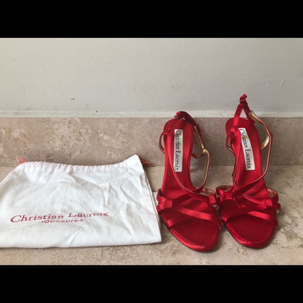 Christian Lacroix Satin Sandal